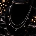 Star & Moon Chain Necklace Sterling Silver 925 Hallmarked Brand New Boxed