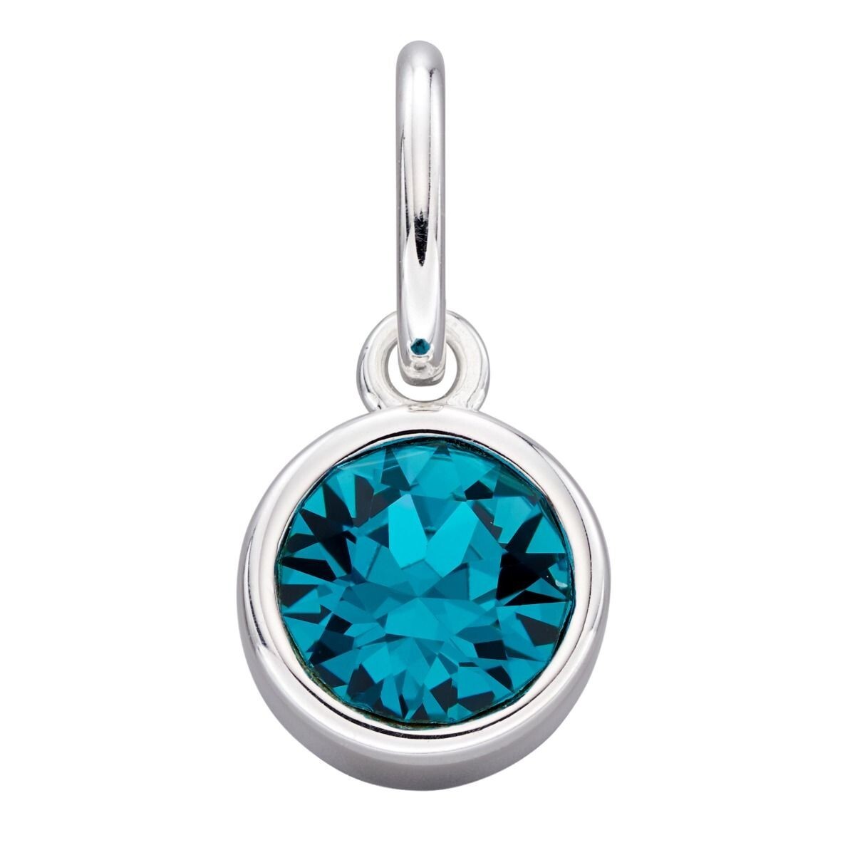 Crystal Birthstone Pendant Sterling Silver 925 Hallmark British Made All Months