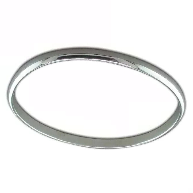 Oval Solid Slave Bangle Sterling Silver 925 Hallmark British Made Brand New