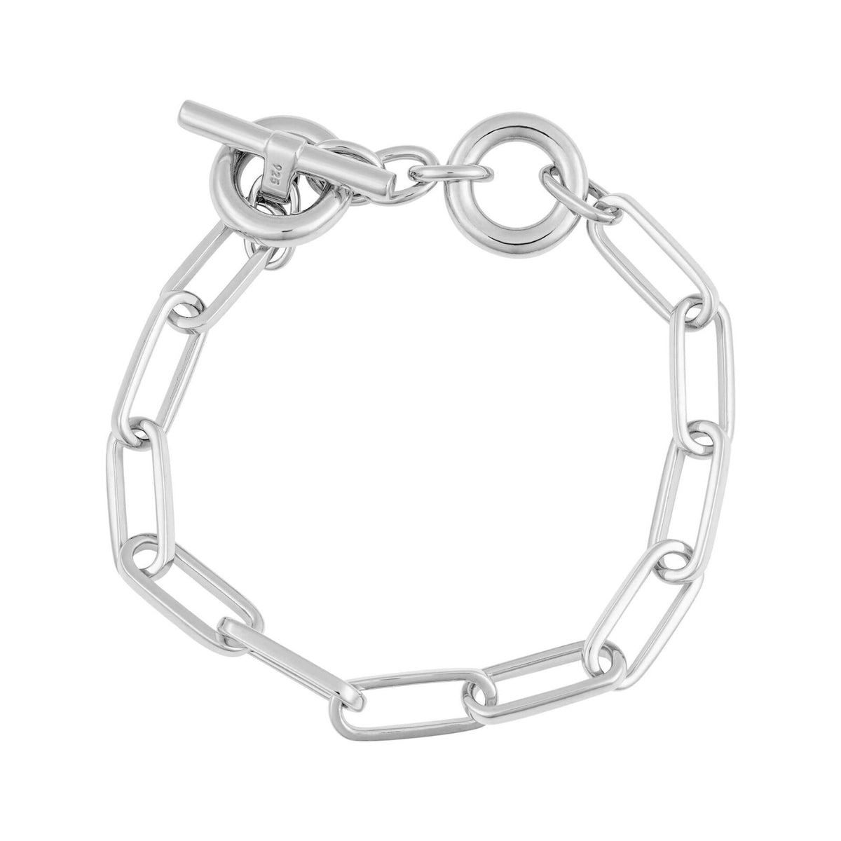 Chunky T Bar Bracelet Sterling Silver 925 Hallmark British Made Brand New Boxed
