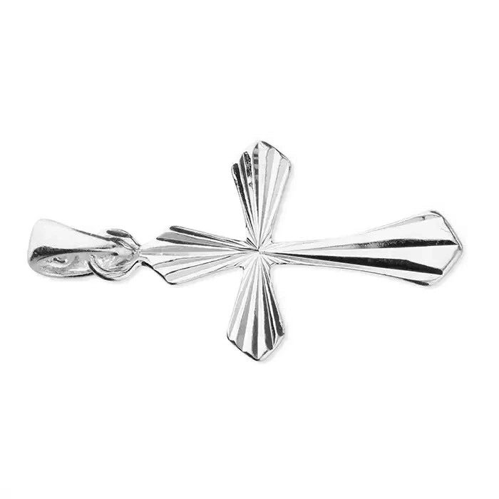 Diamond Cut Cross Sterling Silver 925 Hallmarked All Chain Lengths Brand New