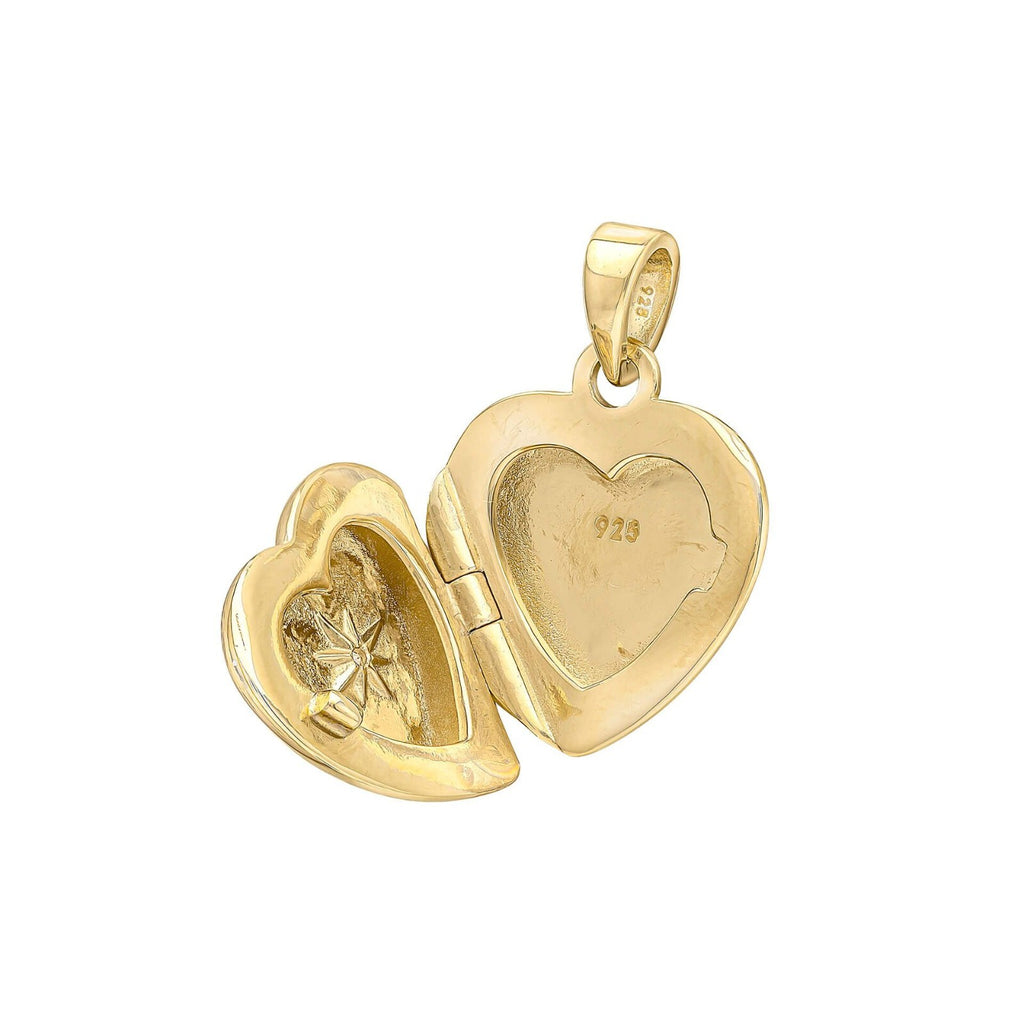 Starburst Locket 9ct Gold Plated Hallmarked All Chain Lengths British Made
