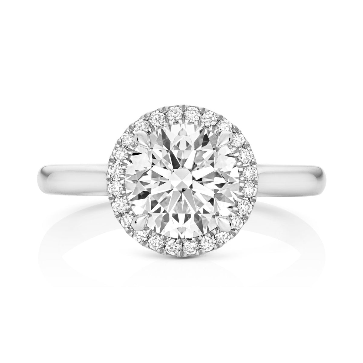 39 Lab-Grown Diamond Engagement Ring 18ct White Gold Hallmarked Sizes J - Q