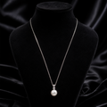 Natural Freshwater Pearl & Diamond Pendant White Gold Hallmarked British Made