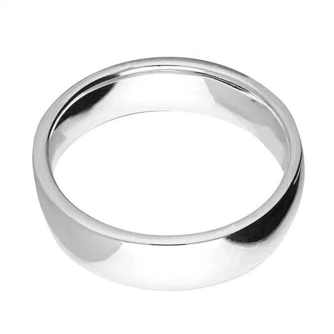 Mens 5mm Plain Wedding Band Ring 925 Hallmarked British Made Sizes M - Z