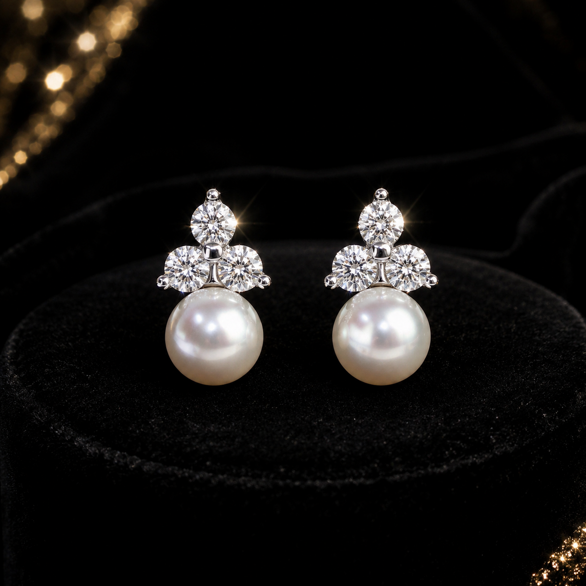 Round Freshwater Pearl Stud Earrings Sterling Silver 925 Hallmarked Brand New