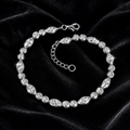 Marquise Zircon Chain Bracelet Sterling Silver 925 Hallmarked Brand New Boxed