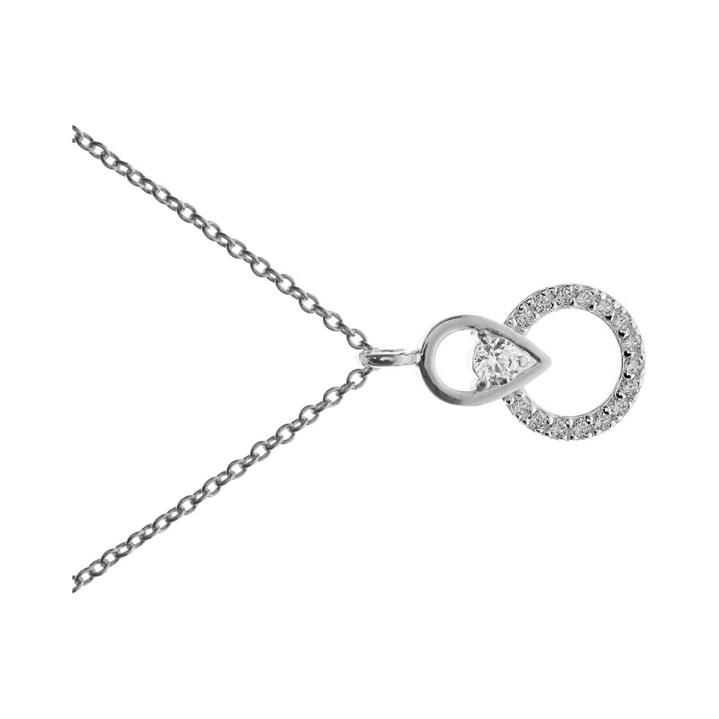 Statement Teardrop Necklace Solid Sterling Silver 925 Hallmarked British Made