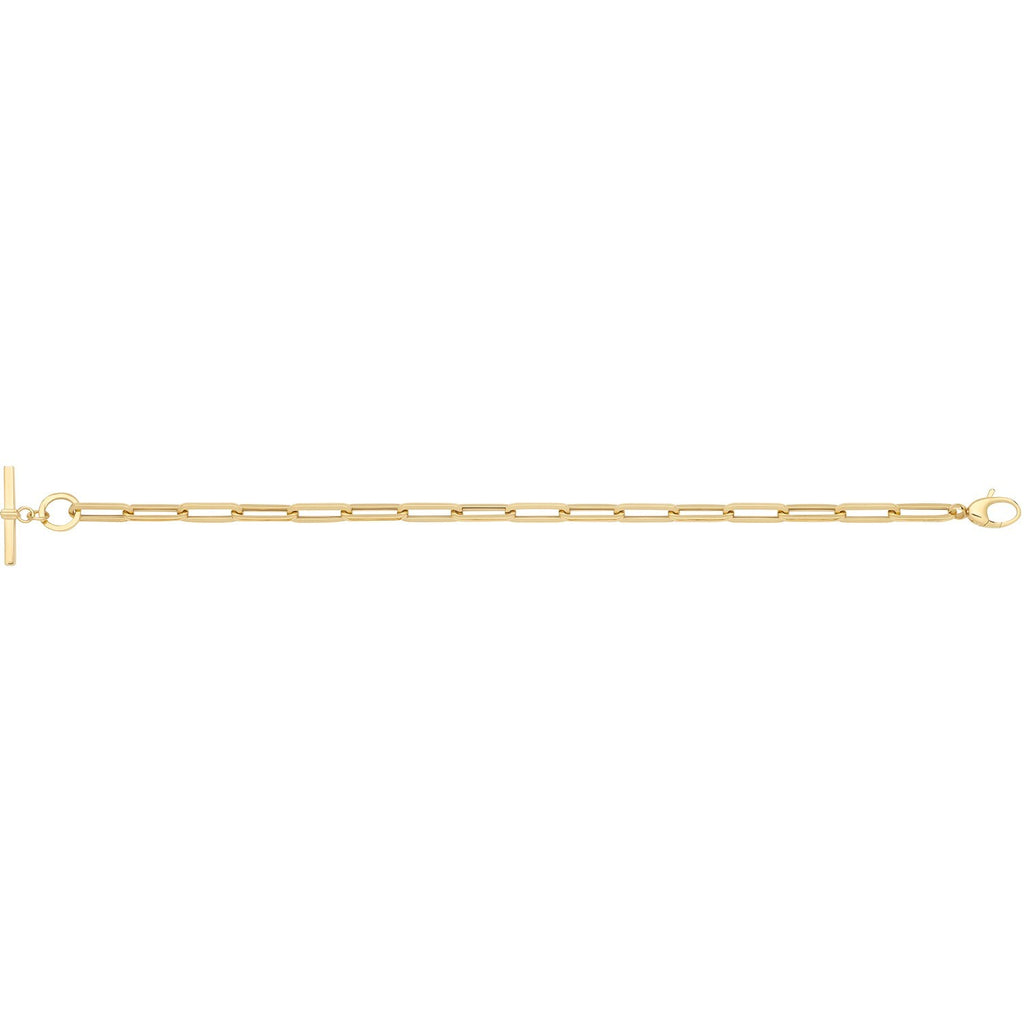 T Bar Necklace and Bracelet Set 9ct Yellow Gold 375 Hallmark British Made