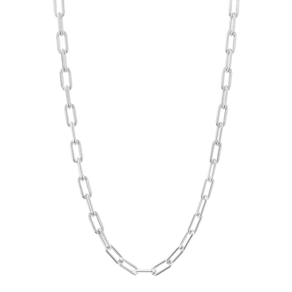 Open Link Carrier Chain Necklace Sterling Silver 925 Hallmarked Brand New Boxed
