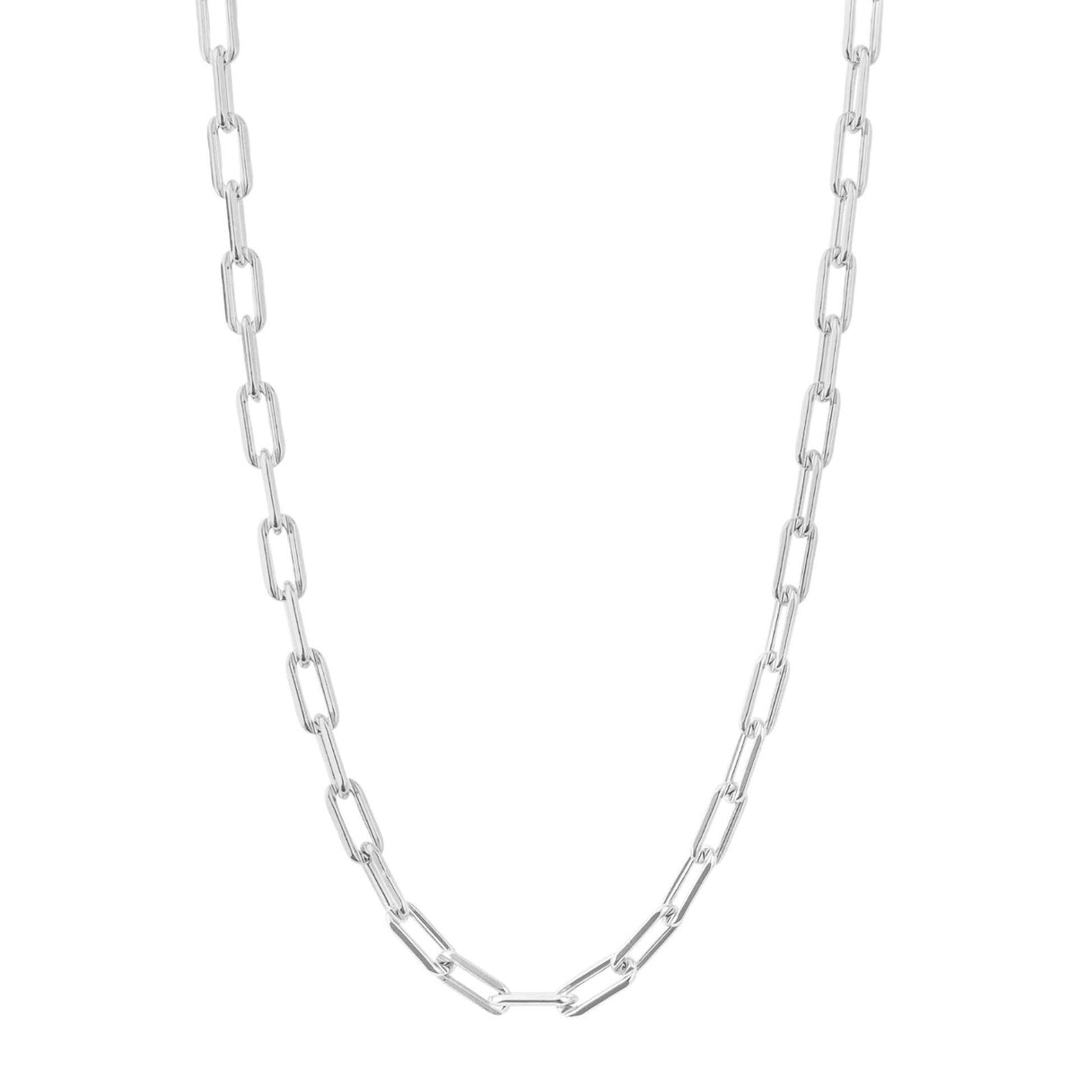 Open Link Carrier Chain Necklace Sterling Silver 925 Hallmarked Brand New Boxed