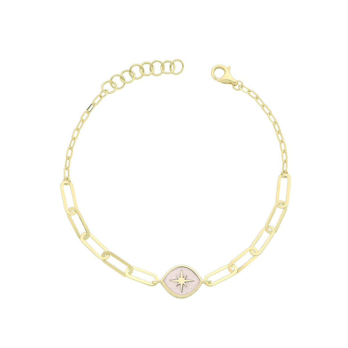 North Star Necklace and Bracelet Set 9ct Yellow Gold 375 Hallmarked Brand New