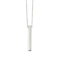 Vertical Bar Necklace Sterling Silver 925 Hallmark British Made Brand New Boxed