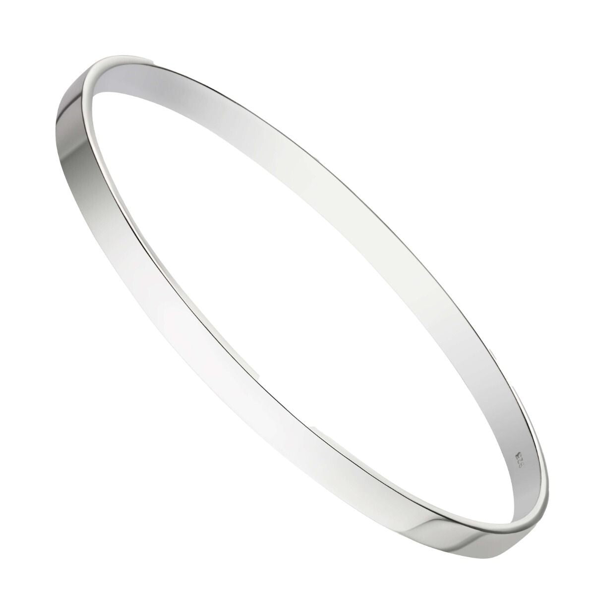 Plain Engravable Bangle Sterling Silver 925 Hallmarked Brand New Boxed