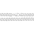 Men's Sterling Silver Bracelet Curb Link British Made 925 Hallmark 8" Weight 31g