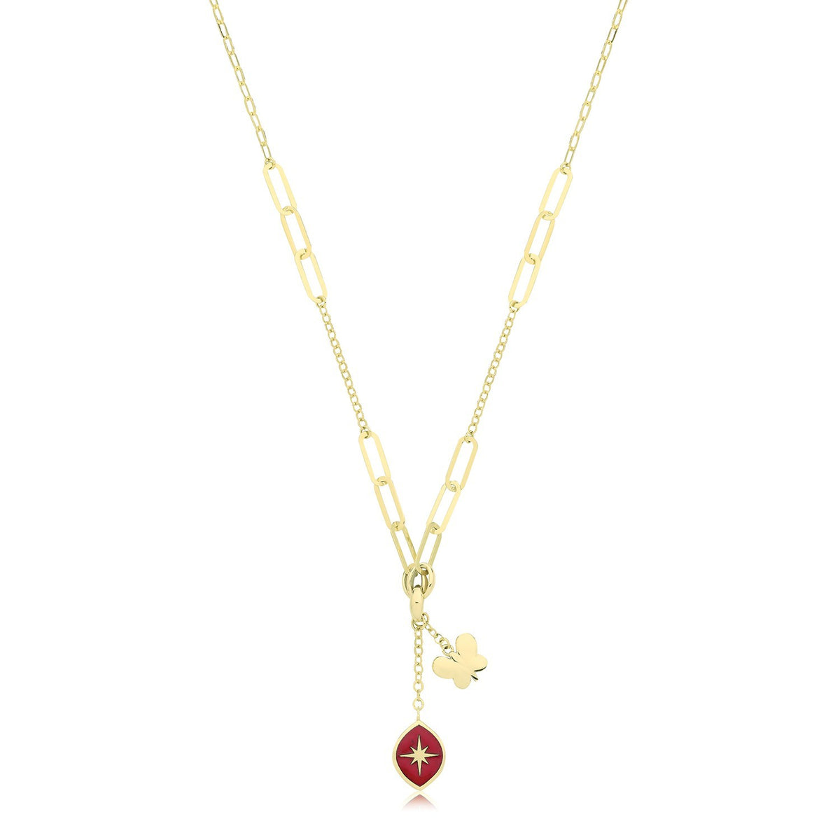 North Star Necklace and Bracelet Set 9ct Yellow Gold 375 Hallmarked Brand New