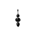 Mixed Shape Onyx Pendant Sterling Silver 925 Hallmark  All Chain Lengths