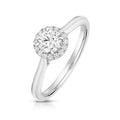 29 Lab-Grown Diamond Engagement Ring 18ct White Gold Hallmarked Sizes J - Q