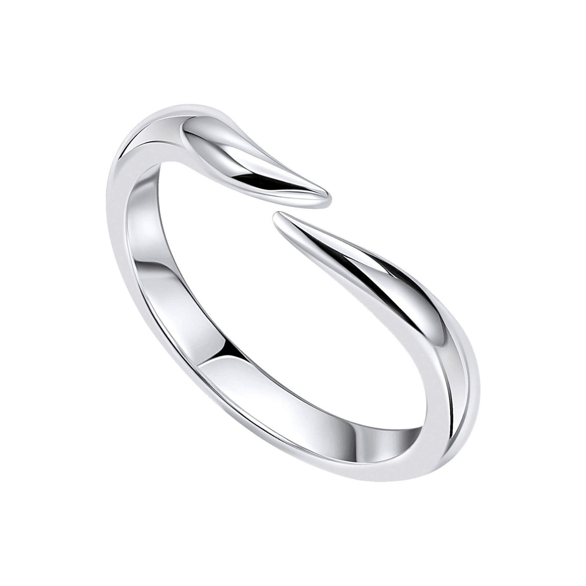 Ladies Ribbon Twist Ring 925 Hallmarked British Made Sizes K - S