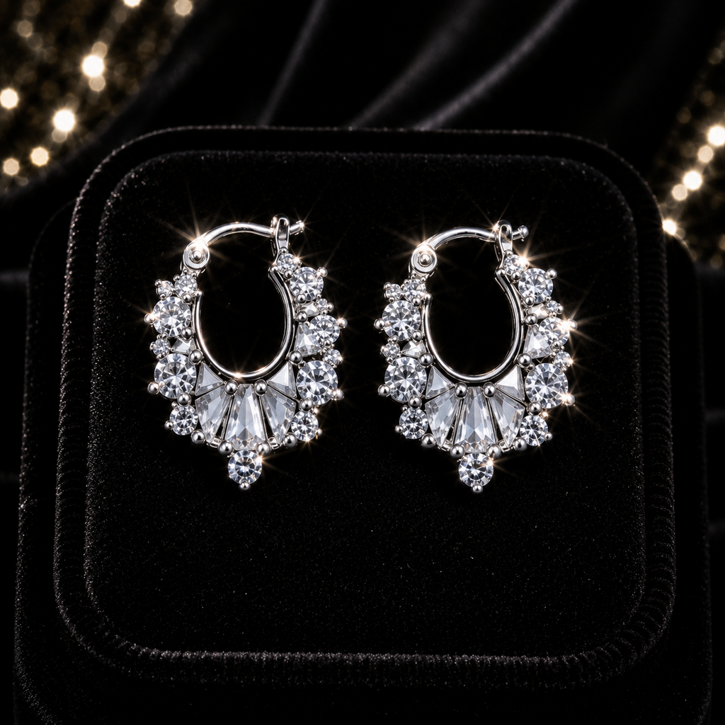 Classic Creole Earrings Sterling Silver 925 Hallmarked British Made Brand New