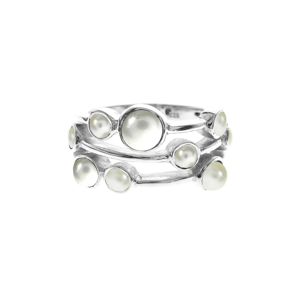 Freshwater 9 Pearl Sterling Silver 925 Hallmarked British Made Size K - T