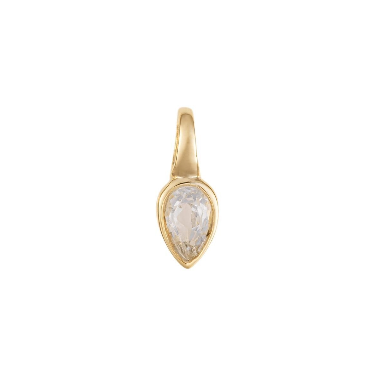 Semi Precious Birthstone Pendant 9ct Yellow Gold Plated Hallmarked All Months