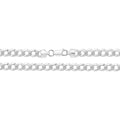 Men's Sterling Silver Bracelet Curb Link British Made 925 Hallmark 8" Weight 10g