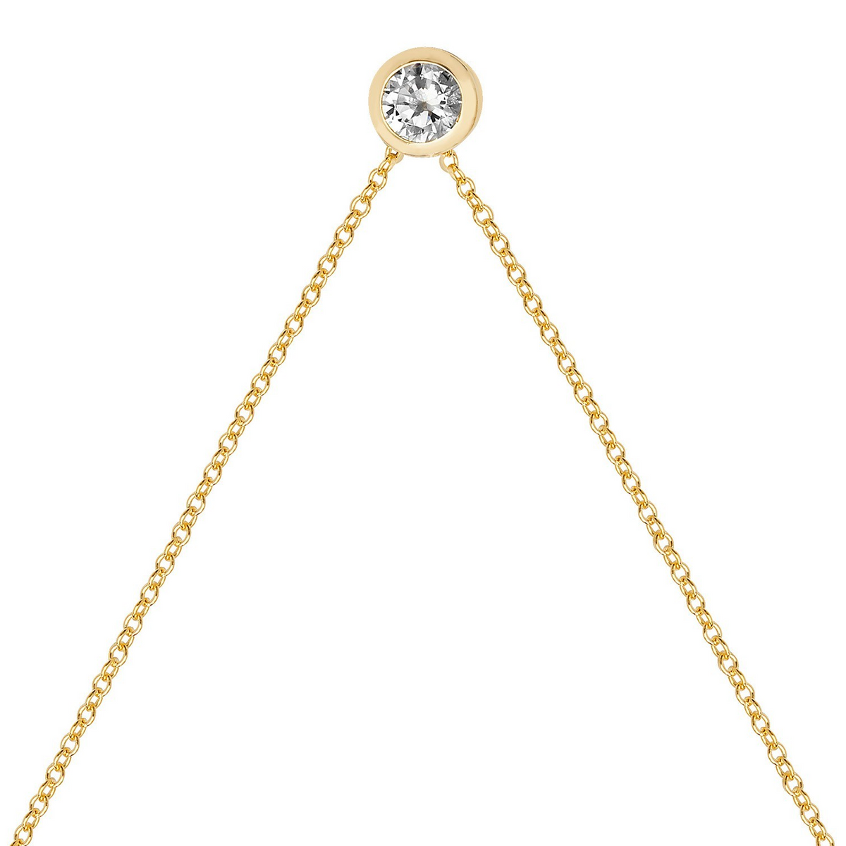 Ladies Flush Round Necklace 9ct Yellow Gold 375 Hallmarked British Made