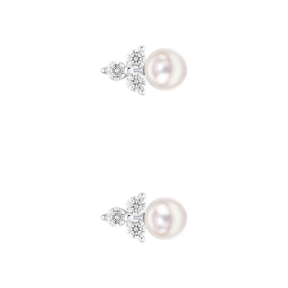 Round Freshwater Pearl Stud Earrings Sterling Silver 925 Hallmarked Brand New