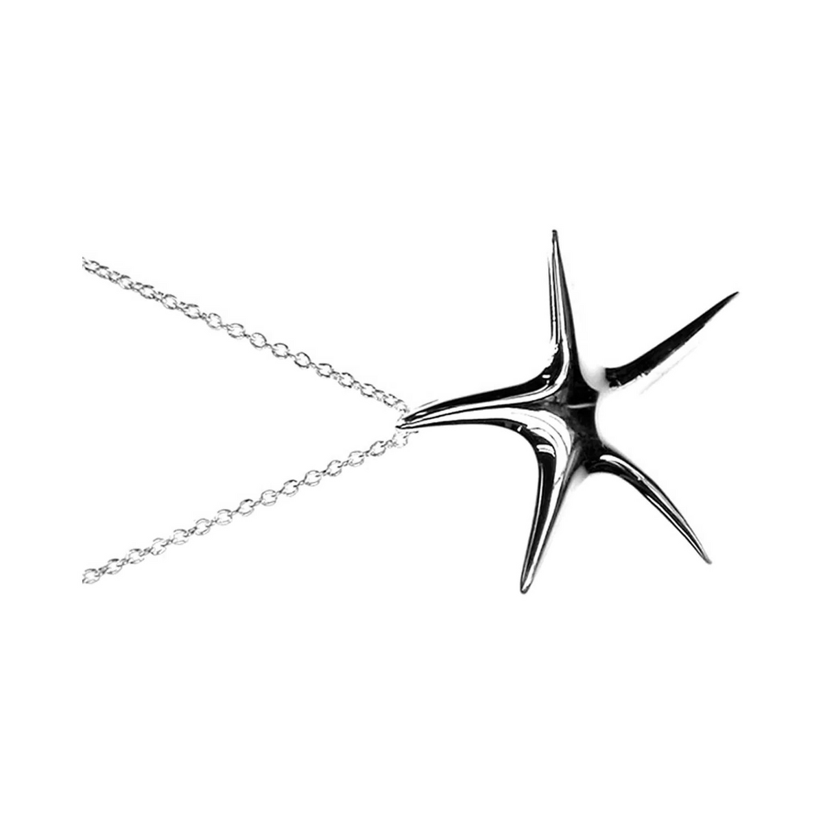 Starfish Necklace Solid Sterling Silver 925 Hallmarked British Made