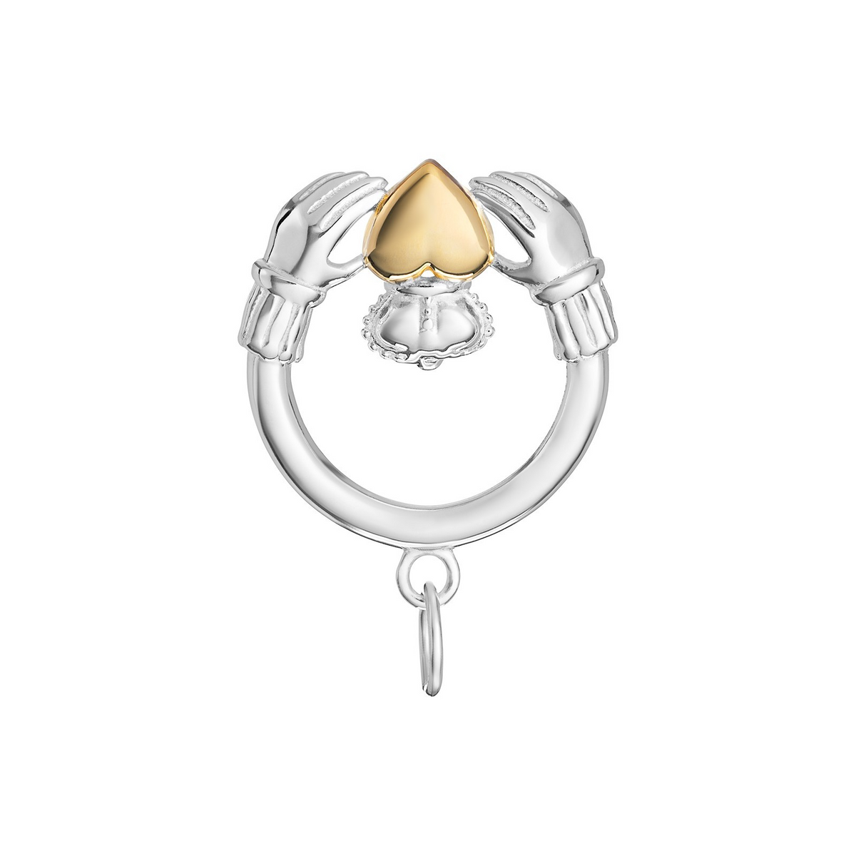 Celtic Claddagh Pendant 9ct Yellow Gold Plated Hallmarked All Chain Lengths