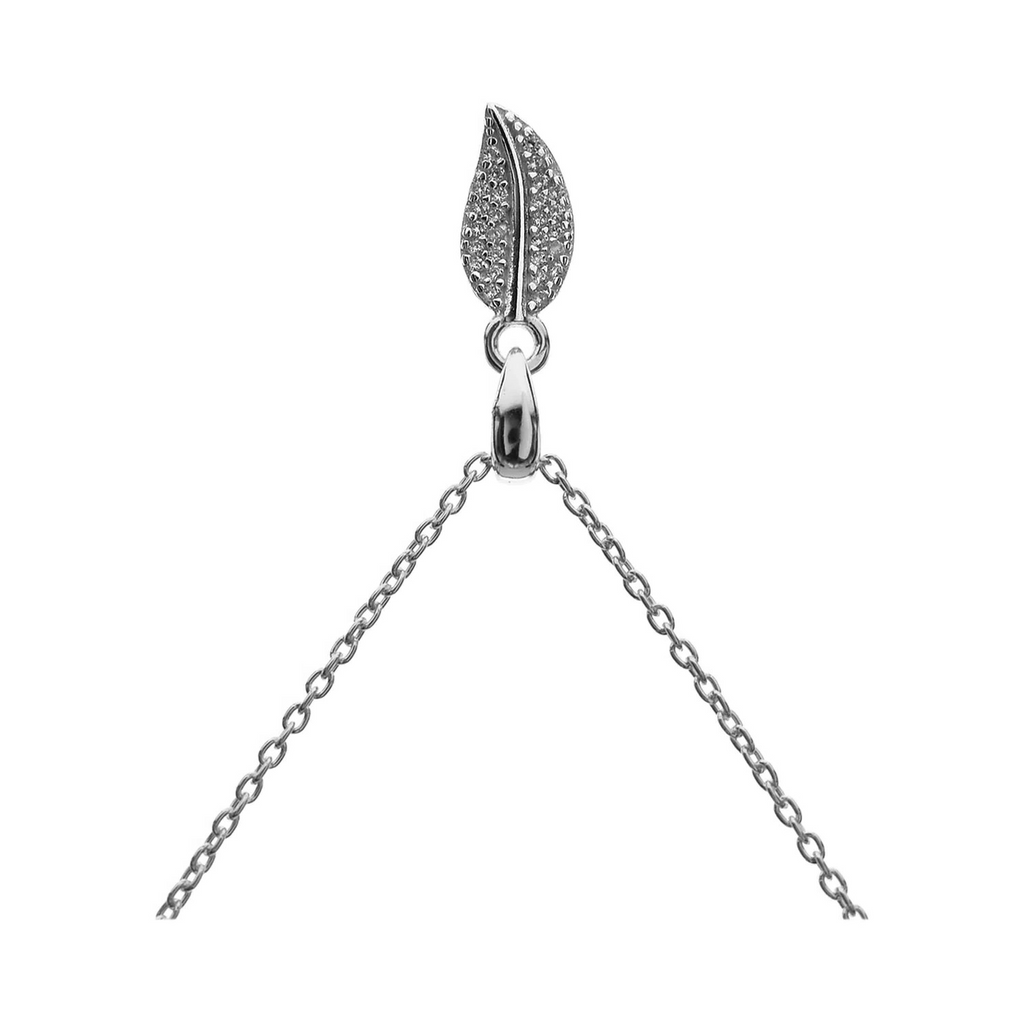 Natures Leaf Necklace Solid Sterling Silver 925 Hallmarked British Made