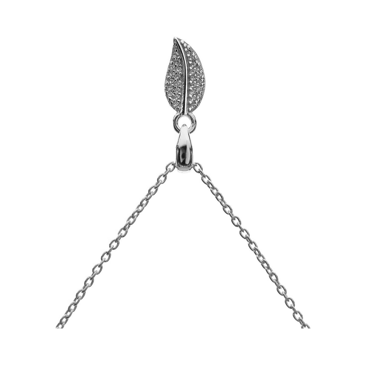 Natures Leaf Necklace Solid Sterling Silver 925 Hallmarked British Made