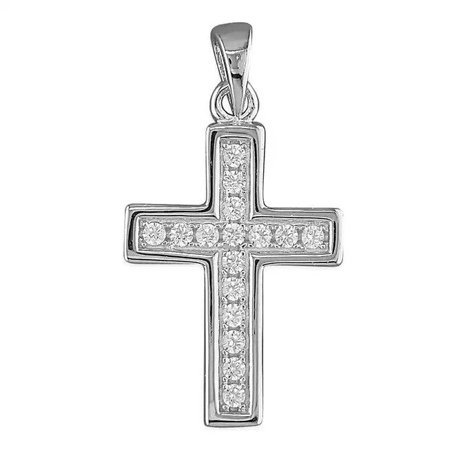 Polished Cross Sterling Silver 925 Hallmark British Made All Chain Lengths