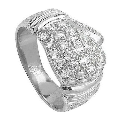 Gents Boxing Glove Ring Sterling Silver Engagement Men's Hallmark Sizes O - Z