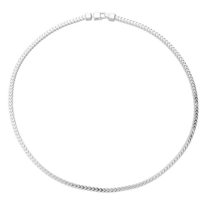 Gents DC Franco Chain Solid Sterling Silver British Made 925 Hallmarked