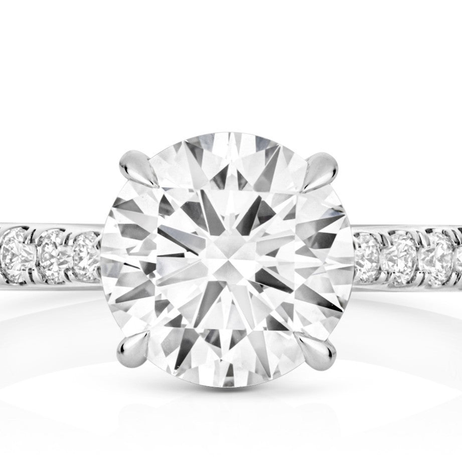 35 Lab-Grown Diamond Engagement Ring 18ct White Gold Hallmarked Sizes J - Q