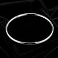 Tapered Hollow Bangle Sterling Silver 925 Hallmarked British Made Brand New