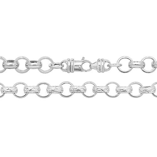 Sterling Silver Cast Belcher Chain British Made 925 Hallmarked  22" Weight 81 g