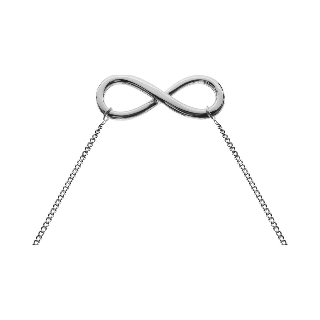 Original Infinity Necklace Solid Sterling Silver 925 Hallmarked British Made