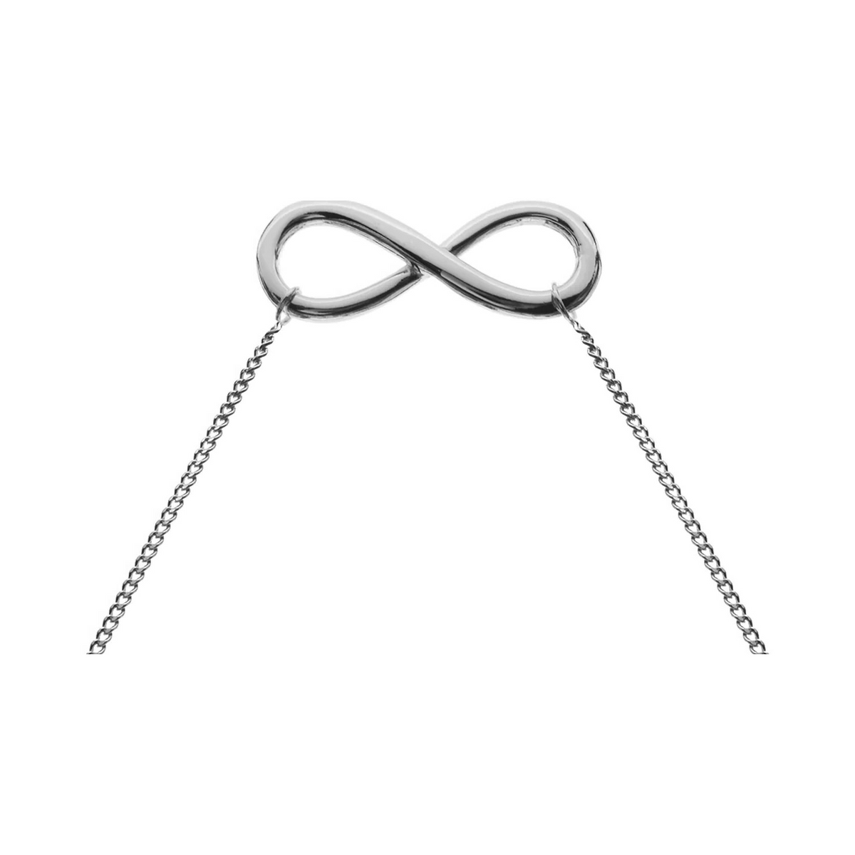 Original Infinity Necklace Solid Sterling Silver 925 Hallmarked British Made