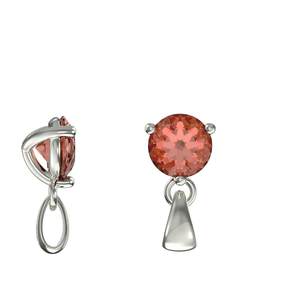 Sterling Silver Ruby Pendant Hallmarked British Made All Chain Lengths
