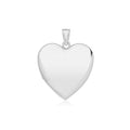Large Heart Locket Sterling Silver 925 Hallmarked British Made All Chain Lengths