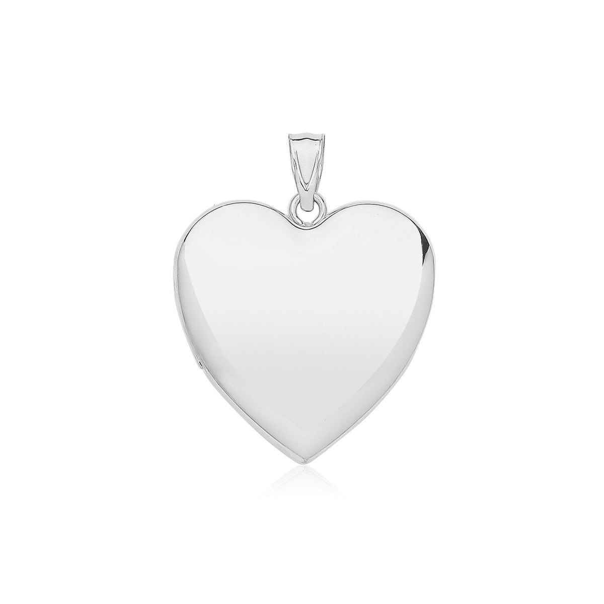 Large Heart Locket Sterling Silver 925 Hallmarked British Made All Chain Lengths