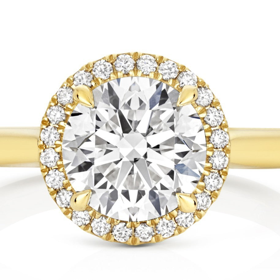 39 Lab-Grown Diamond Engagement Ring 18ct Yellow Gold Hallmarked Sizes J - Q