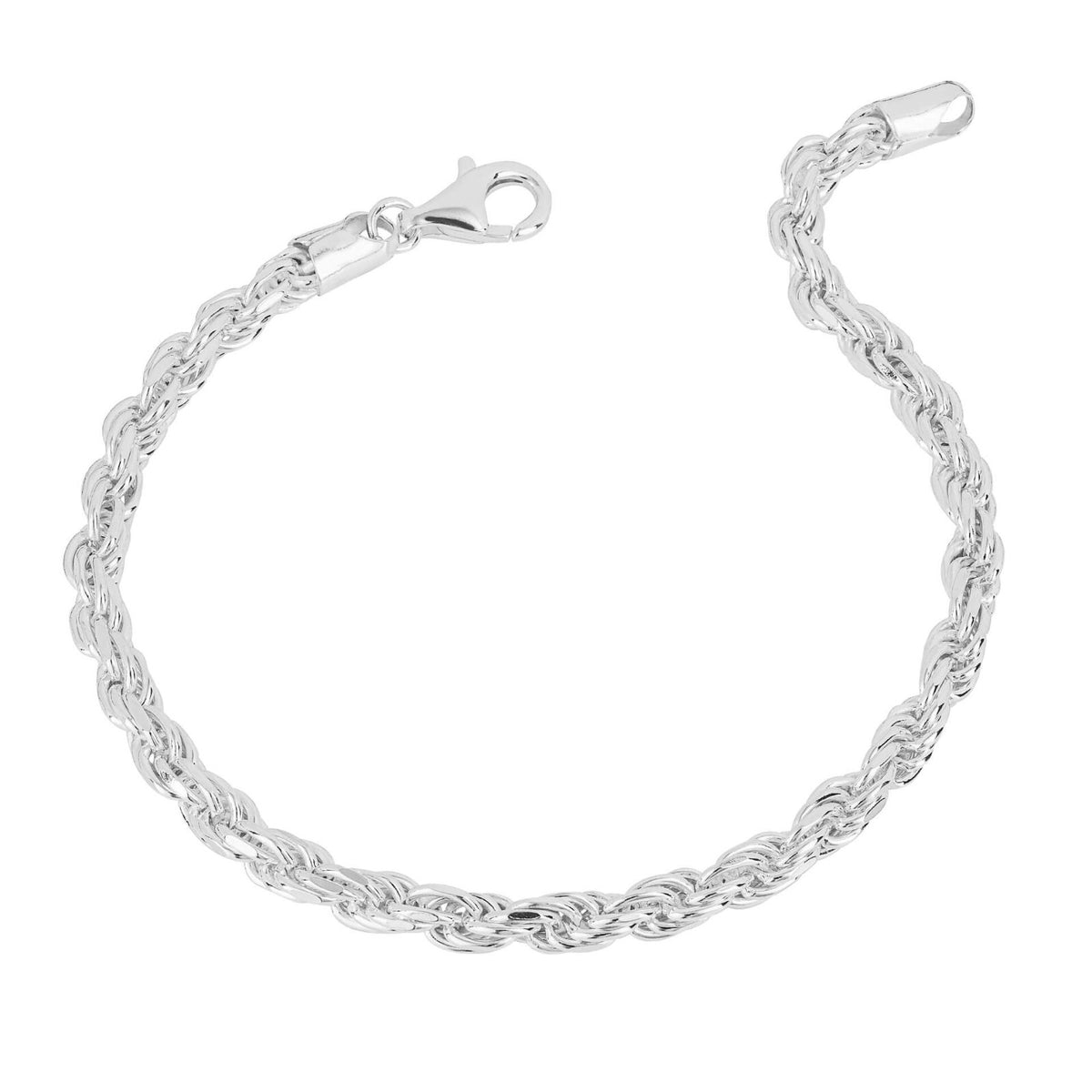 DC Rope Chain Bracelet Sterling Silver 925 Hallmarked Brand New Boxed