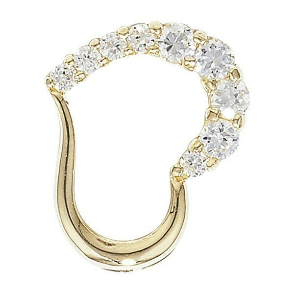 Yellow Gold Floating Heart Pendant Hallmarked British Made All Chain Lengths