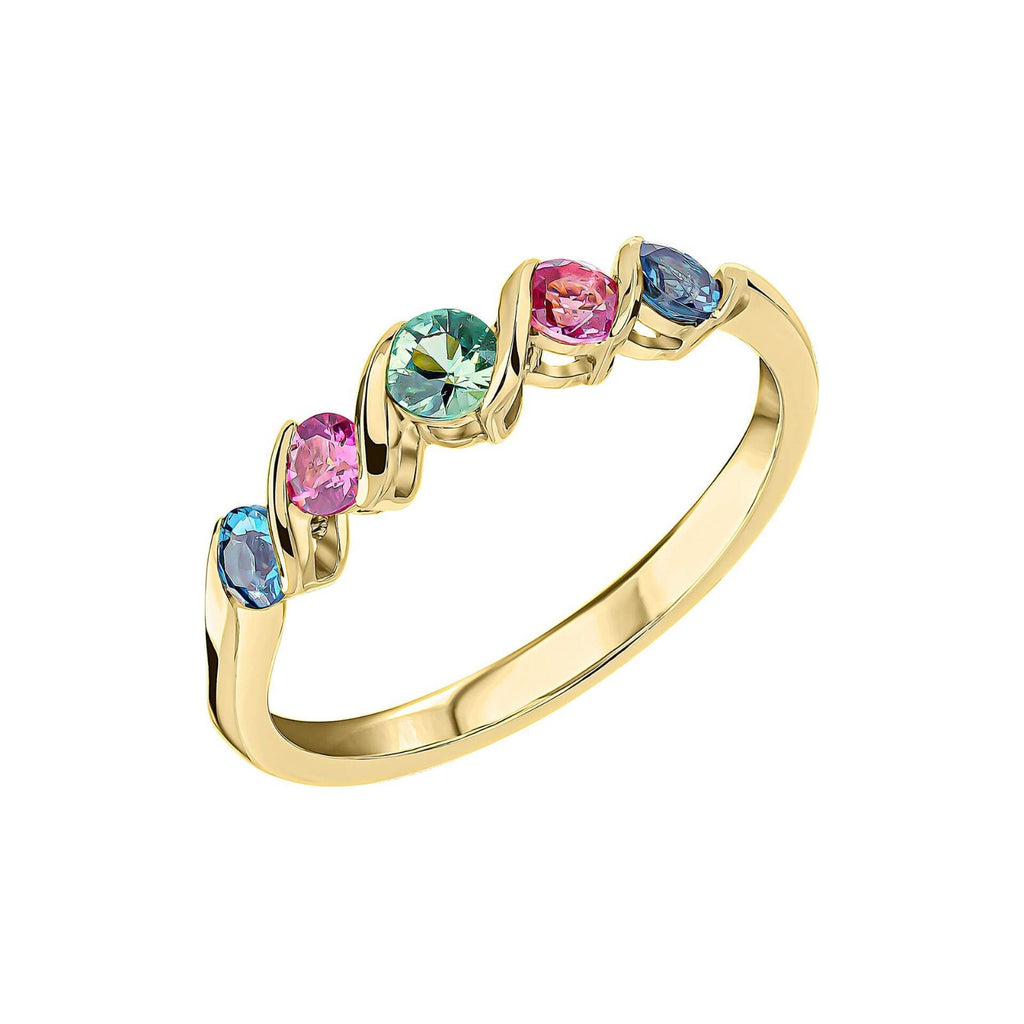 Amalfi Precious Twist Ring 9ct Yellow Gold 375 Hallmarked Sizes L - Q
