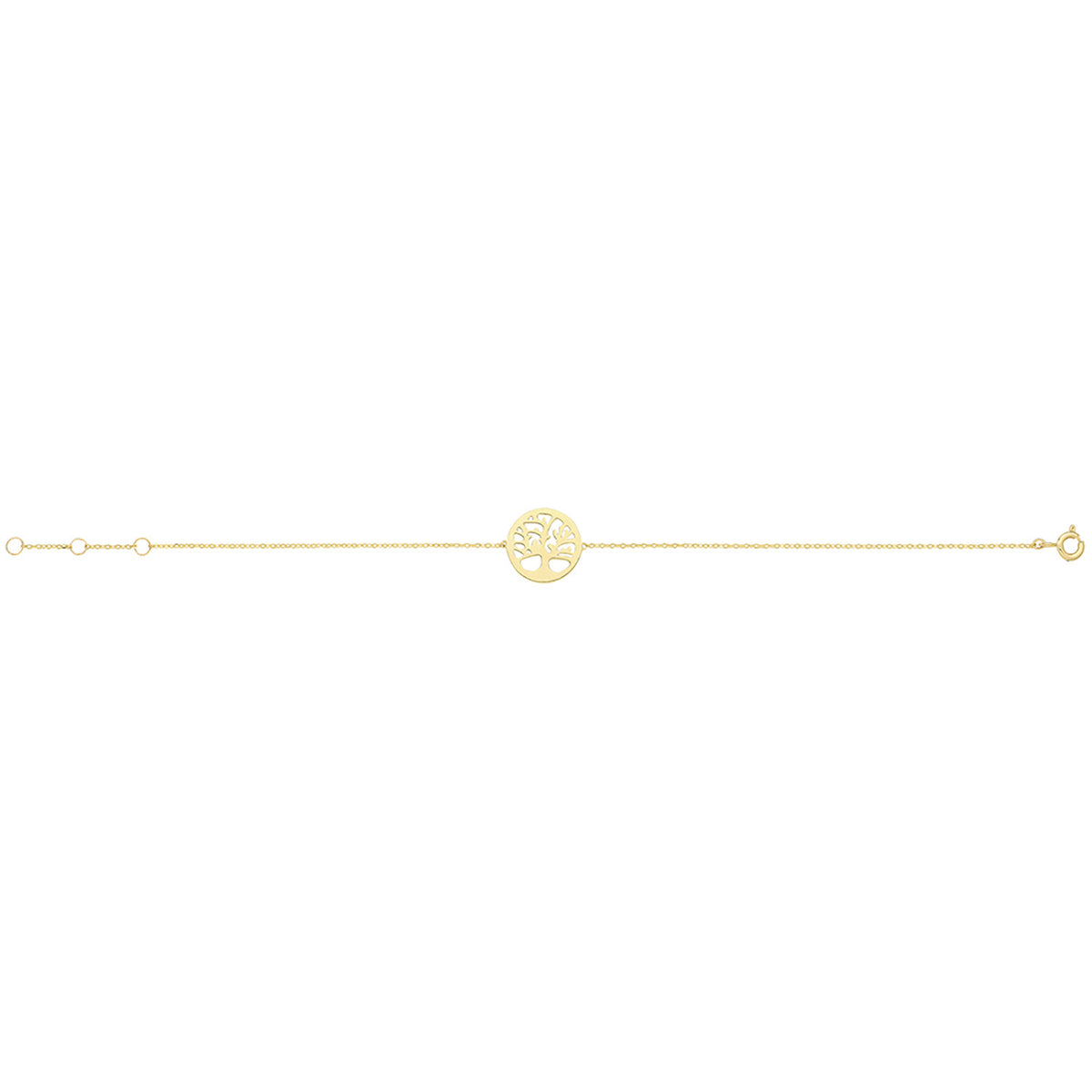 Ladies Tree of Life Bracelet Solid 9ct Yellow Gold 375 Hallmarked British Made 