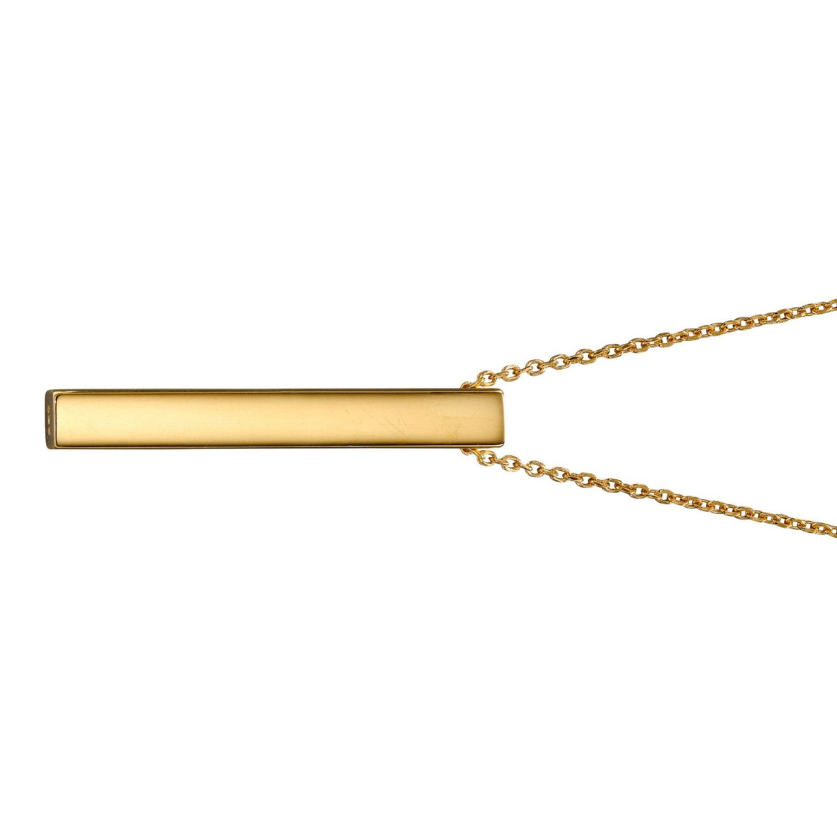 Vertical Bar Necklace 9ct Yellow Gold Hallmarked British Made Brand New Boxed
